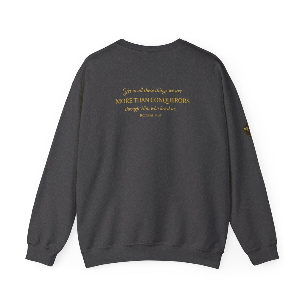 More Than Conqueror Sweatshirt — Inspirational Christian Crewneck