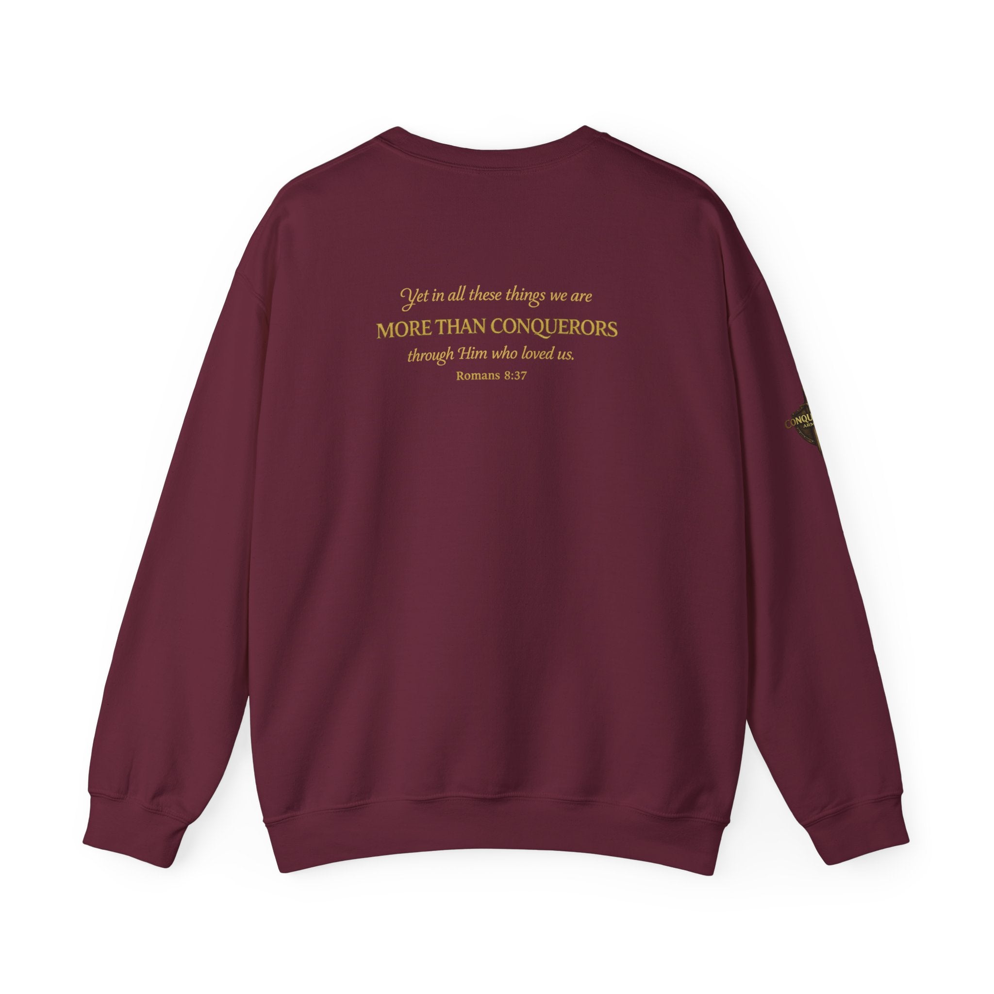 More Than Conqueror Sweatshirt — Inspirational Christian Crewneck