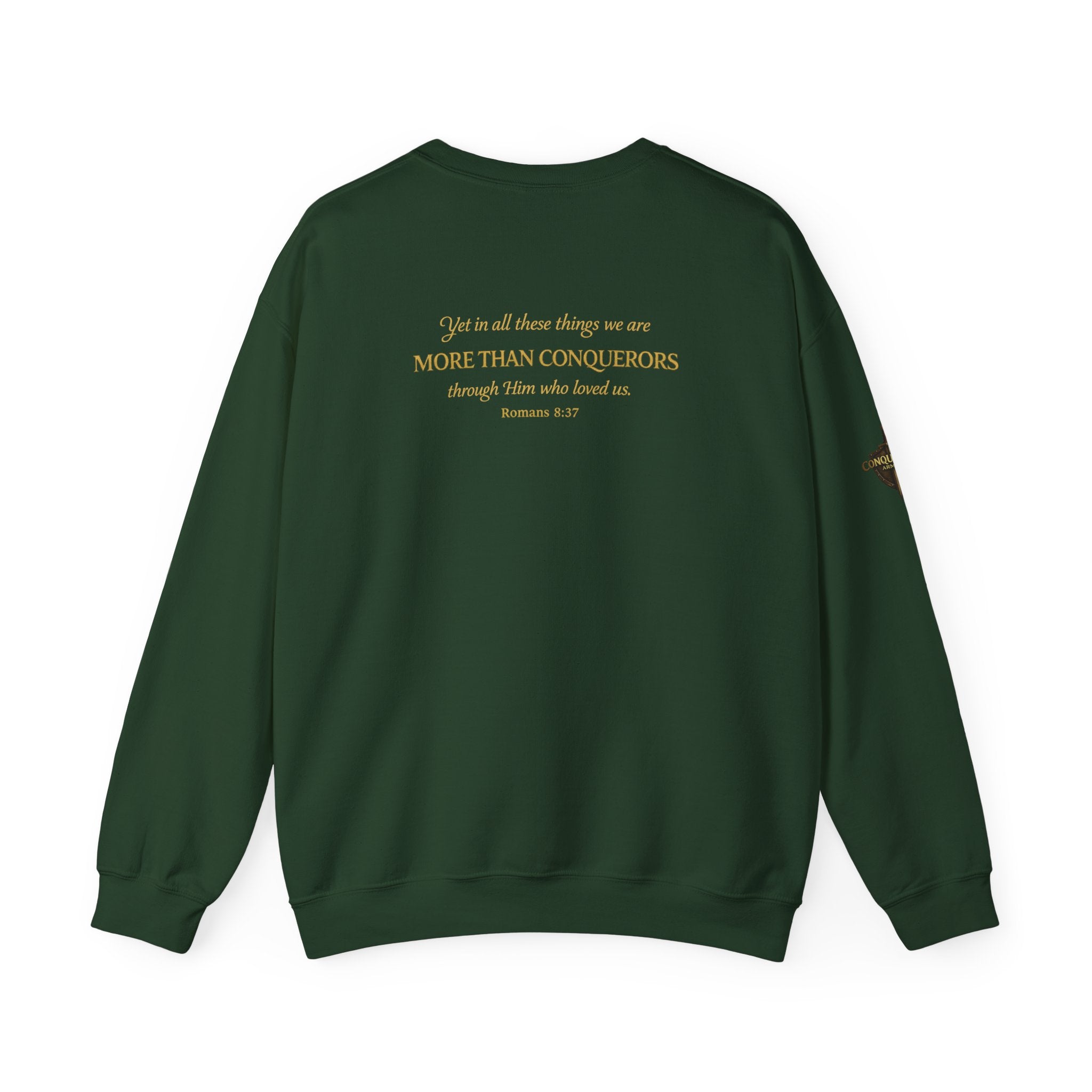 More Than Conqueror Sweatshirt — Inspirational Christian Crewneck