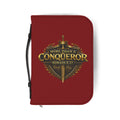 Bible Cover - "More Than A Conqueror" Romans 8:37 Zippered Bible Case
