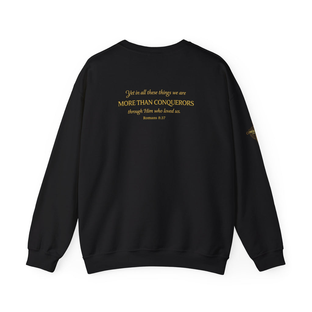 More Than Conqueror Sweatshirt — Inspirational Christian Crewneck