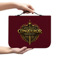 More Than A Conqueror Leather Bible Cover