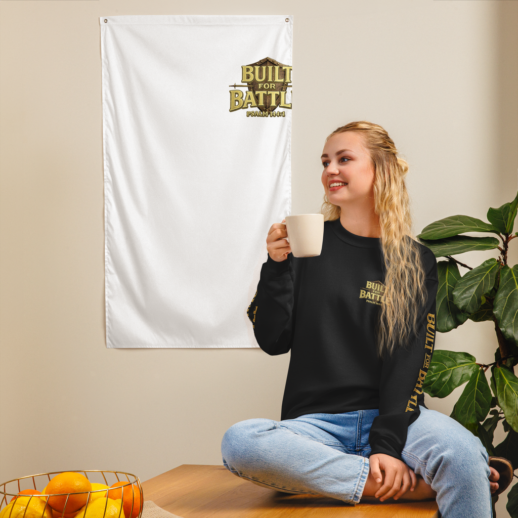 Double Sleeved Built for Battle Unisex Sweatshirt
