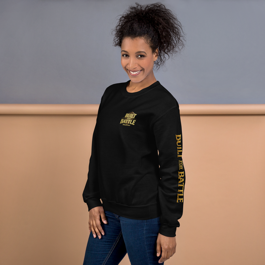 Double Sleeved Built for Battle Unisex Sweatshirt