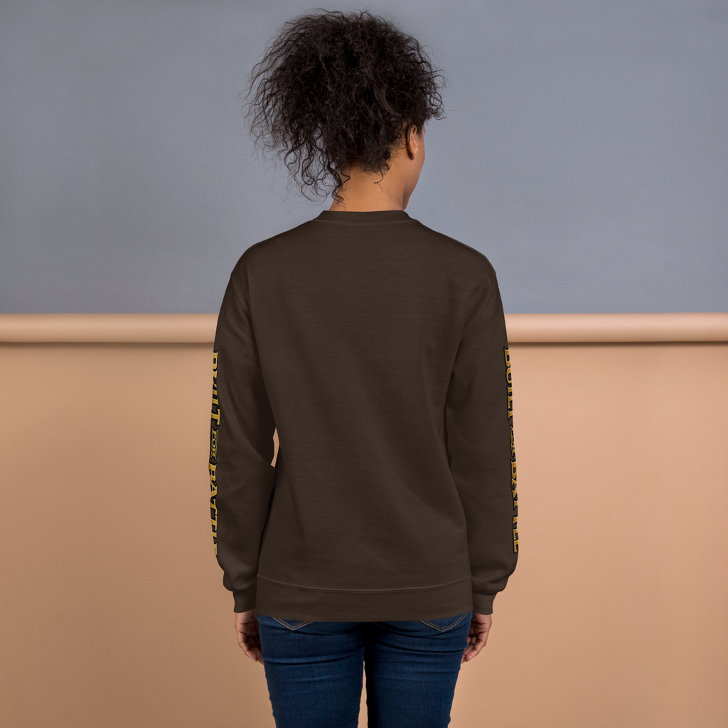 Double Sleeved Built for Battle Unisex Sweatshirt