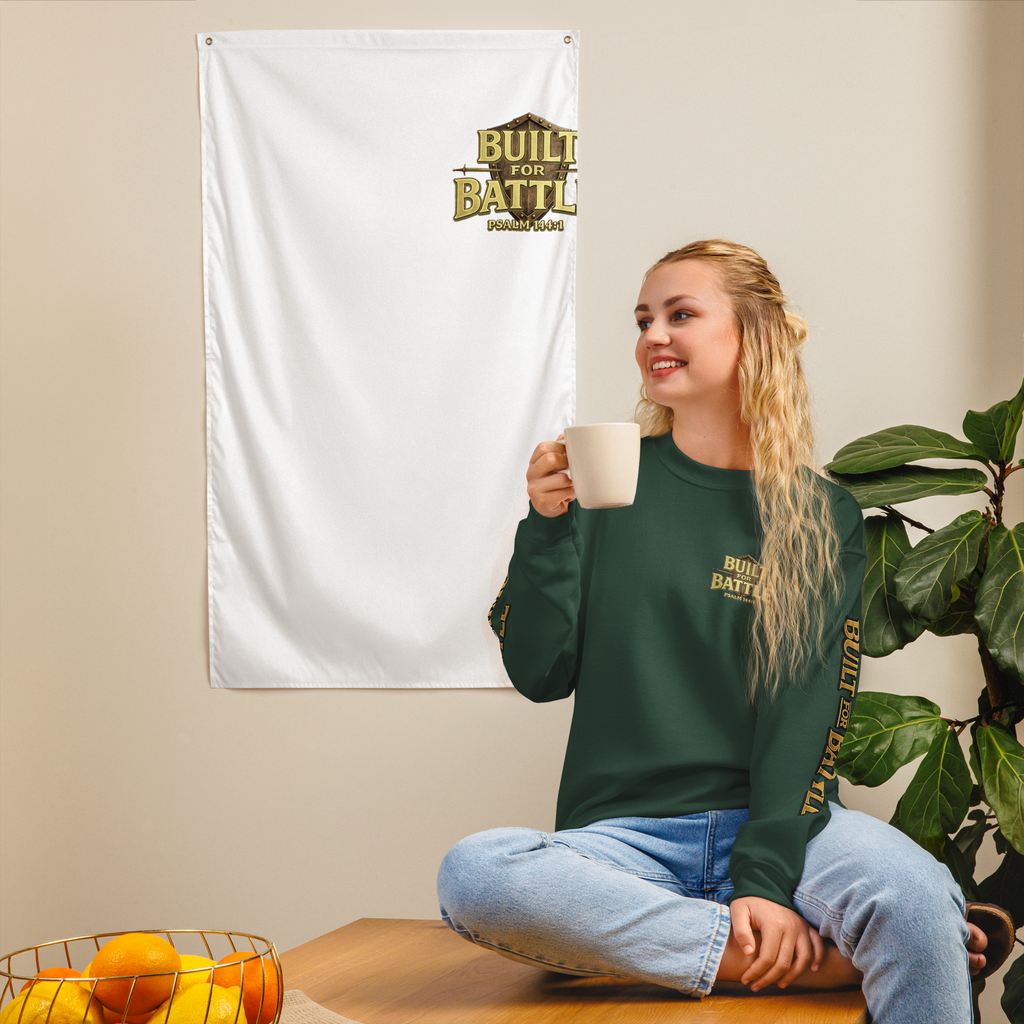 Double Sleeved Built for Battle Unisex Sweatshirt