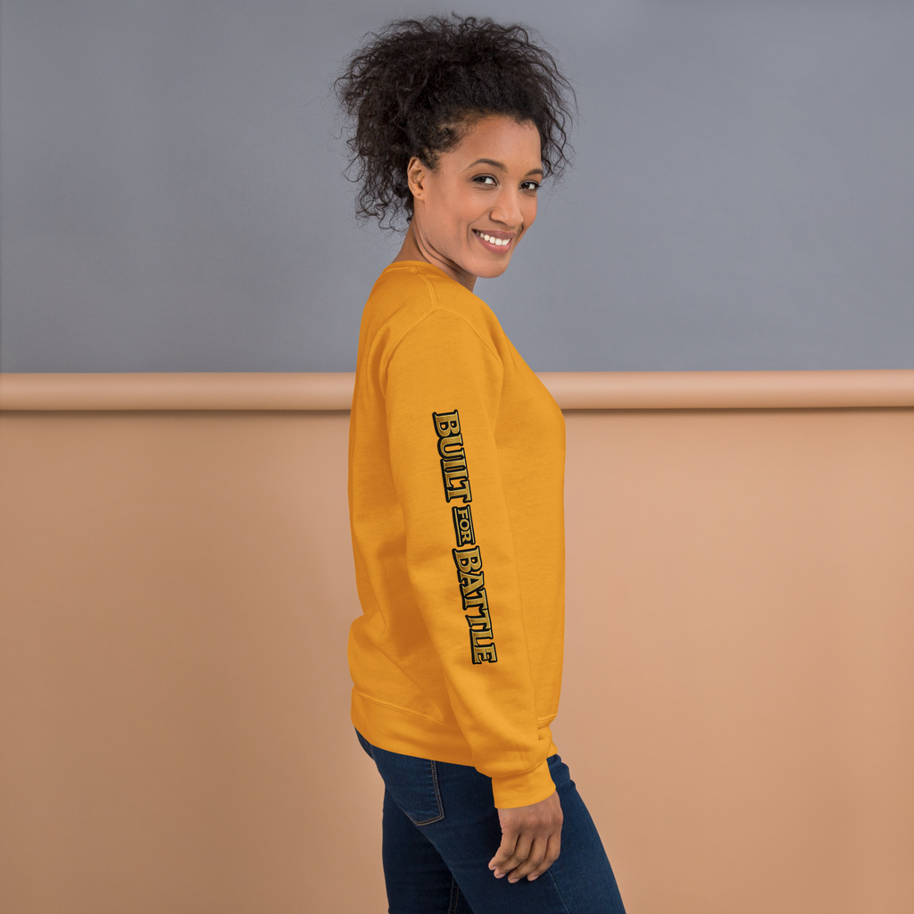 Double Sleeved Built for Battle Unisex Sweatshirt