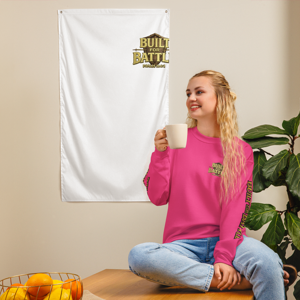 Double Sleeved Built for Battle Unisex Sweatshirt