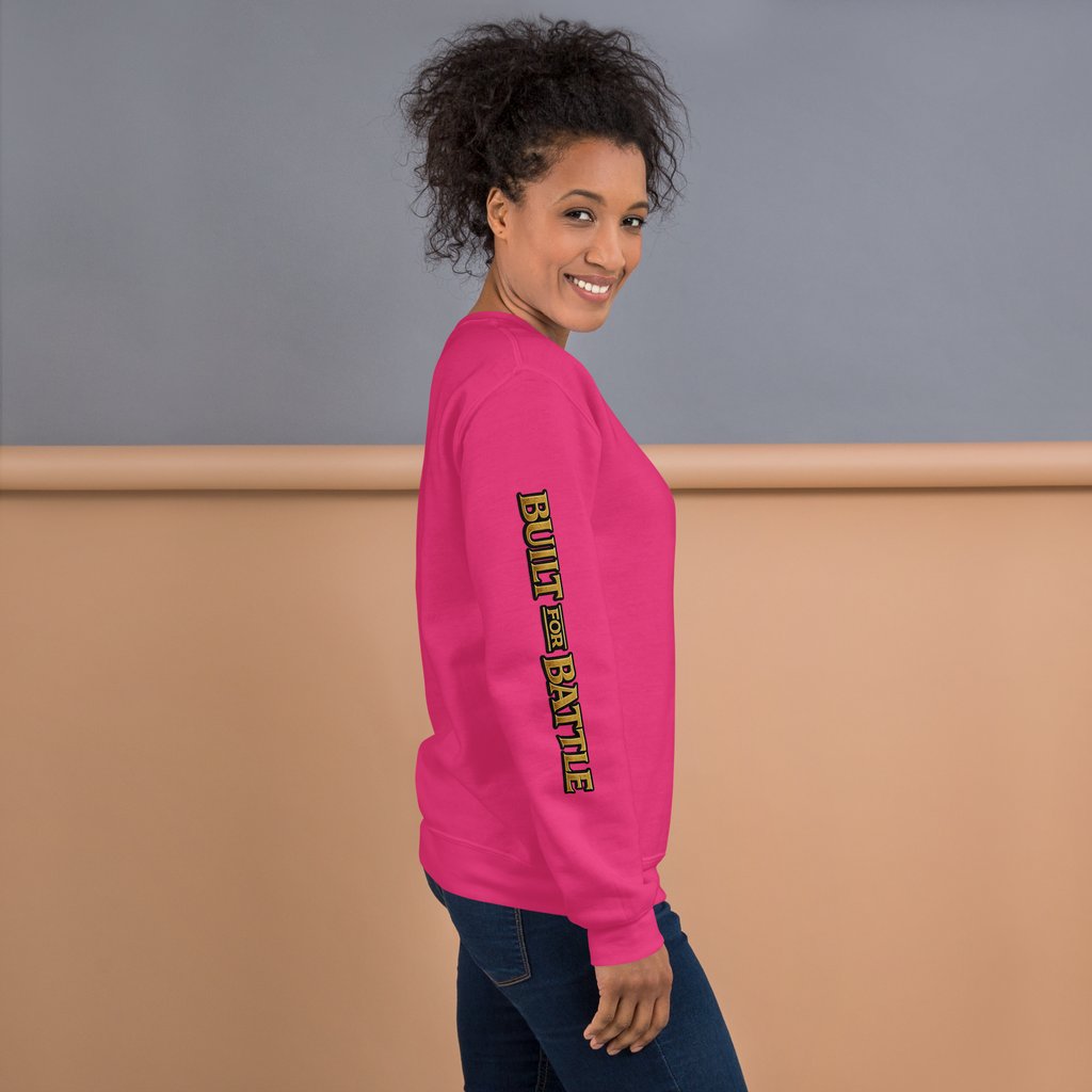 Double Sleeved Built for Battle Unisex Sweatshirt