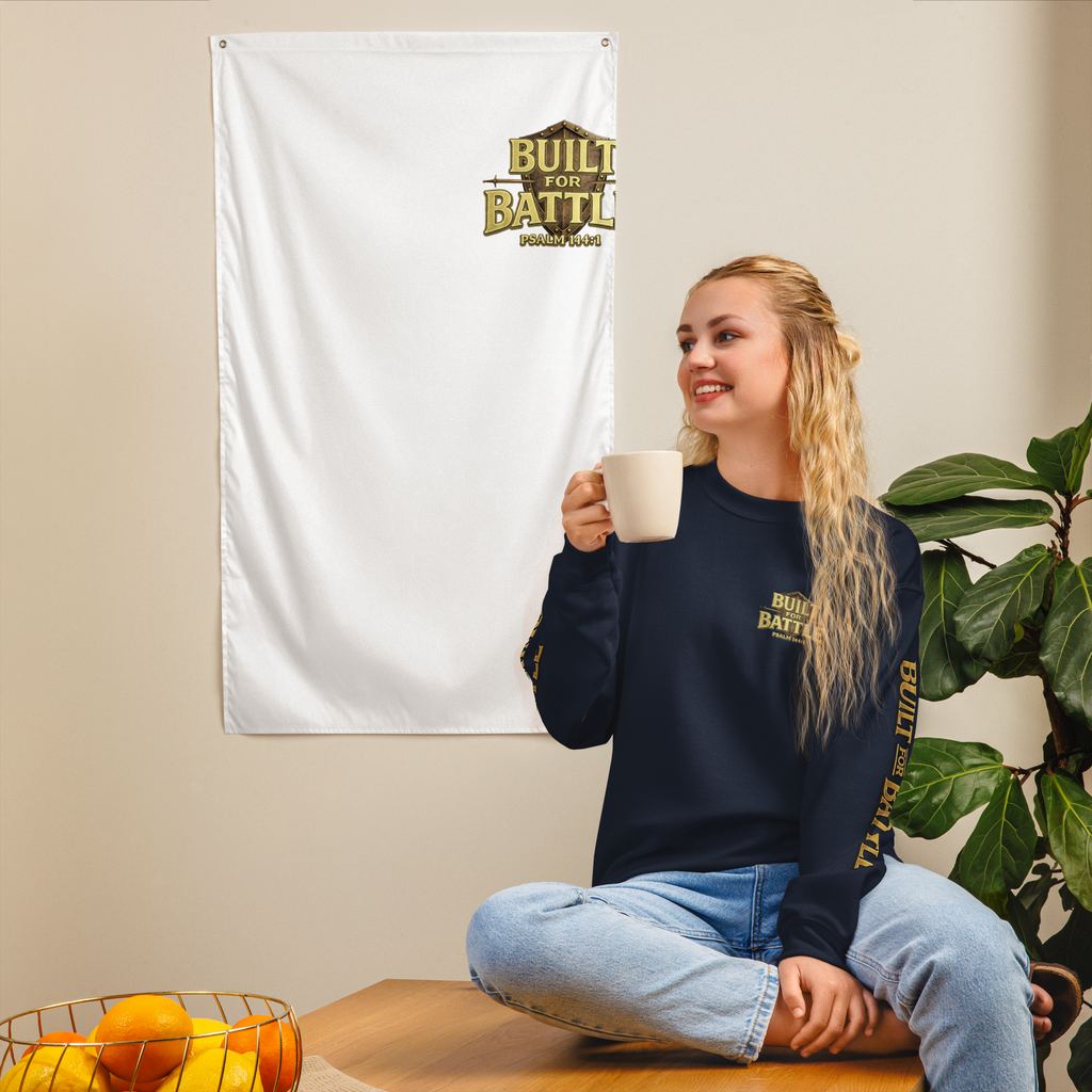 Double Sleeved Built for Battle Unisex Sweatshirt