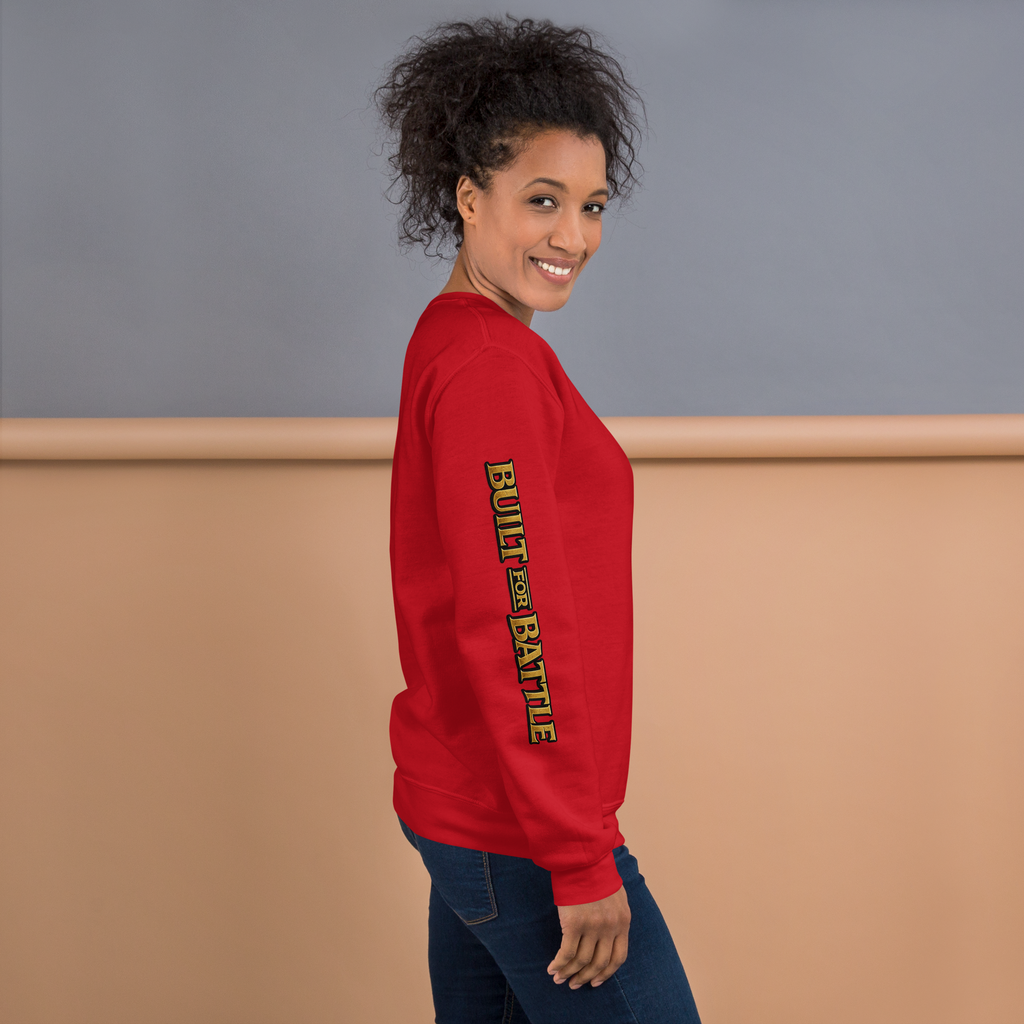 Double Sleeved Built for Battle Unisex Sweatshirt